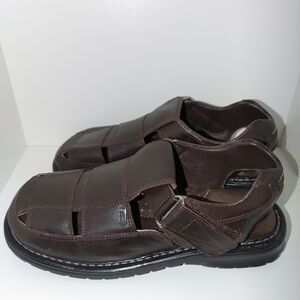 HUSA Brown Leather Sandal Shoes Size 8 Women's /25